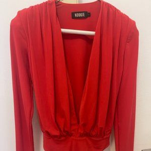 *NWOT* Nookie Dasha Bodysuit in RED
